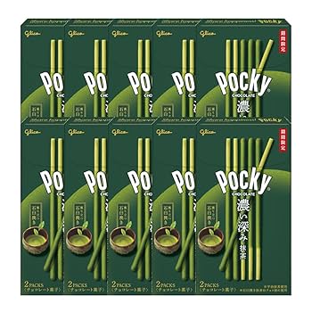 Amazon | 江崎グリコ ポッキー(濃い深み抹茶) 2袋×10個 | Pocky